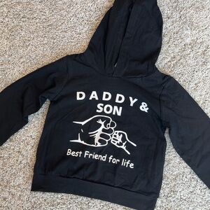 NEW! Black Daddy & Son Hoodie - Best Friend for Life